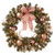 Pre-Lit Bristle Berry Pine Artificial Christmas Wreath, 24-Inch, Warm White LED Lights - IMAGE 1