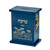 5.5" Blue and Gold Classical Enameled Wood Tzedakah Box - IMAGE 1