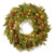 Pre-Lit Pine Cones with Berries Artificial Christmas Wreath, 30-Inch, White LED Lights - IMAGE 1