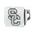 4" x 3.25" Silver and Black NCAA University of Southern California Hitch Cover Automotive Accessory - IMAGE 1