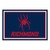 4.9' x 7.3' Red and Blue NCAA University of Richmond Spiders Non-Skid Plush Area Rug - IMAGE 1