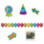 Pack of 36 Multi-Colored Birthday Desktop Party Pack Kit - IMAGE 1