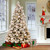 7.5’ Pre-Lit Snowy Bedford Pine Artificial Christmas Tree, White Lights - IMAGE 2