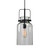Milk Bottle Shaped Glass Mini Ceiling Pendant - 18" - Clear - IMAGE 1