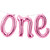Club Pack of 12 Pink "One" Party Foil Balloon Banners 60" - IMAGE 1