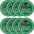 Club Pack of 180 Green and Black School Spirit Luncheon Plates 7” - IMAGE 3