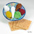 10pc Blue and Beige Passover Deluxe Children Play Seder Set 4.25" - IMAGE 1