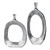 Handcrafted Hollow Center Oversized Vase - 30” - Nickel - Set of 2 - IMAGE 2