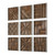 Rustic Fir Wood Wall Decor - 12.5” - Set of 9 - IMAGE 4