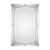 48" Sulatina Silver Rectangular Beveled Border Modern Mirror - IMAGE 1
