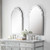 40" Curved Frameless Beveled Wall Mirror - IMAGE 6