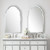 40" Curved Frameless Beveled Wall Mirror - IMAGE 4