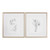 Set of 2 Botanical Sketches Framed Prints 32" - IMAGE 1