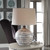 Ceramic Glaze Table Lamp with Striped - 27" - Bronze Tone and Beige - IMAGE 4