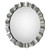 39" Sabino Silver Round Mirror with Scalloped Border Design - IMAGE 2