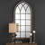 Cathedral Style Arched Wall Mirror - 63" - Brown and Light Gray - IMAGE 2