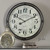 Round Wall Clock with Iron Frame - 30" - Gray and Cream - IMAGE 2