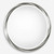 Twisted Beveled Round Wall Mirror - 36" - Metallic Silver - IMAGE 1