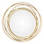 Whirl Wind Hammered Textured Round Wall Mirror - 39.25" - IMAGE 1