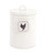 8.25” Chicken Canister (Set of 2) White, Black - IMAGE 1