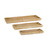 Wooden Tray - 19.25" - Beige - Set of 2 - IMAGE 1