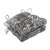 Set of 2 Diamond Chenille Reversible Chair Cushions - 16" - Gray and Black - IMAGE 1