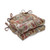 Set of 2 Burgundy, Brown and Green Paisley Indoor Chair Pads 16" - IMAGE 1