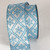 Silver and Baby Blue Christmas Snowflake Wired Craft Ribbon 2.5" x 40 Yards - IMAGE 1