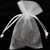 Club Pack of 144 White Solid Organza Gift Bags 3" x 4" - IMAGE 1