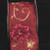 Burgundy Red and Gold Embroidered Floral Wired Craft Ribbon 4" x 10 Yards - IMAGE 1