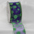 Navy Blue and Green Polka Dots Wired Craft Ribbon 2.5" x 40 Yards - IMAGE 1