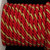 Red and Gold Braided Cording Braided Cording Wired Craft Ribbon 0.25" x 16 Yards - IMAGE 1