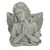 11" Gray Praying Angel Bust Outdoor Garden Statue Planter - IMAGE 1