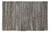 19.5" x 31.5" Gray and Black Reversible Rectangular Rag Rug - IMAGE 1