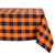 Orange Buffalo Plaid Rectangular Tablecloth 60" x 120" - IMAGE 1