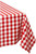 Red and White Checkered Pattern Square Tablecloth 52" - IMAGE 1