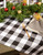 Black and White Buffalo Checkered Designed Rectangular Tablecloth 60" x 120" - IMAGE 6