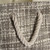 15" Gray and Ivory Tweed Patterned Medium Rectangular Bin with Rope Handles - IMAGE 2