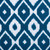Blue and White Ikat Patterned Rectangular Tablecloth 60” x 120” - IMAGE 2