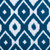Ikat Patterned Rectangular Tablecloth - 120" - Blue and White - IMAGE 2