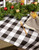Black and White Buffalo Checkered Designed Rectangular Tablecloth 60" x 104" - IMAGE 5