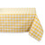 White and Yellow Checkered Chambray Rectangular Tablecloth 60" x 84" - IMAGE 1