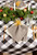 Black and White Buffalo Checkered Designed Rectangular Tablecloth 60" x 84" - IMAGE 5