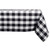 Black and White Buffalo Checkered Designed Rectangular Tablecloth 60" x 84" - IMAGE 1