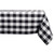 Buffalo Checkered Rectangular Tablecloth - 84" - Black and White - IMAGE 1