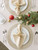 Round Braided Woven Round Placemats - 15" - Metallic Champagne Gold - Set of 4
