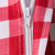 Checkered Round Tablecloth with Zipper - 60" - Red and White - IMAGE 4