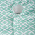 Diamond Pattern Round Tablecloth with Zipper - 60" - Aqua Green and White - IMAGE 2