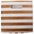 11" White and Copper Colored Stripe Patterned Square Storage Bin - IMAGE 4