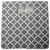 11" Gray and White Lattice Pattern Square Storage Bin